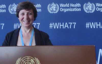 La Dra. Vilma Tripodoro, presente en la 77a Asamblea Mundial de la Salud
